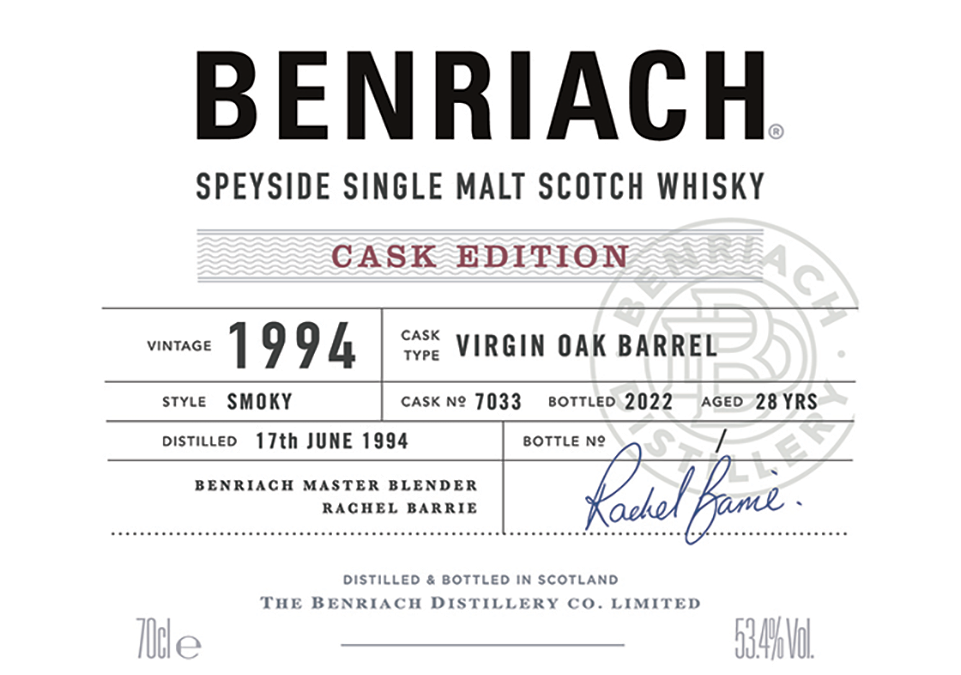 jak czytać etykietę whisky i co oznaczają konkretne informacje na przykładzie etykiety whisky single malt benriach